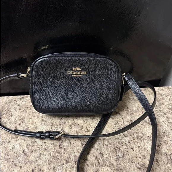 Coach Black Pebbled Leather Shoulder Bag - Picture 14 of 16